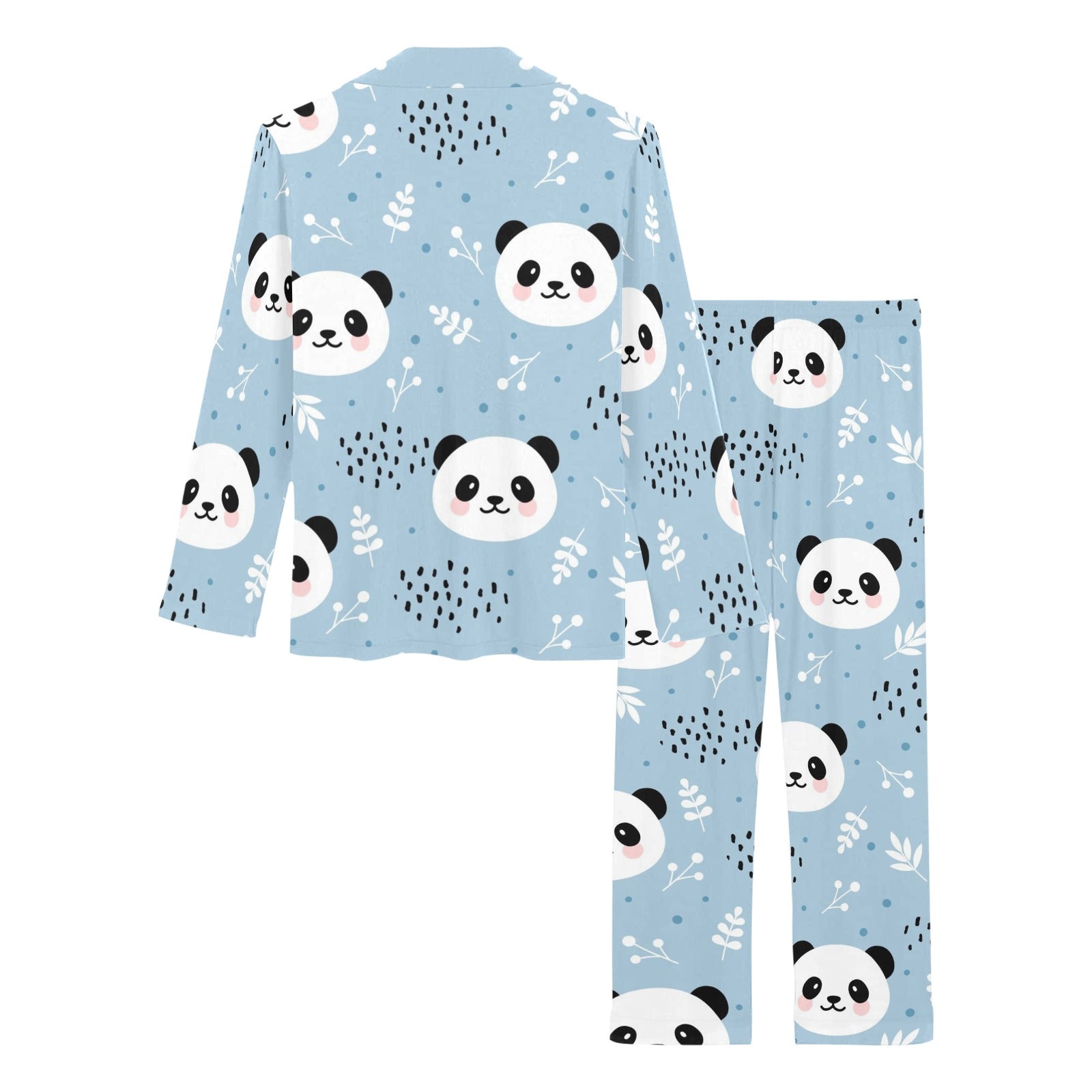 Cute panda pattern Women's Long Pajama Set