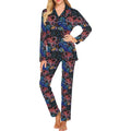 Octopus sea wave tropical fishe pattern Women's Long Pajama Set