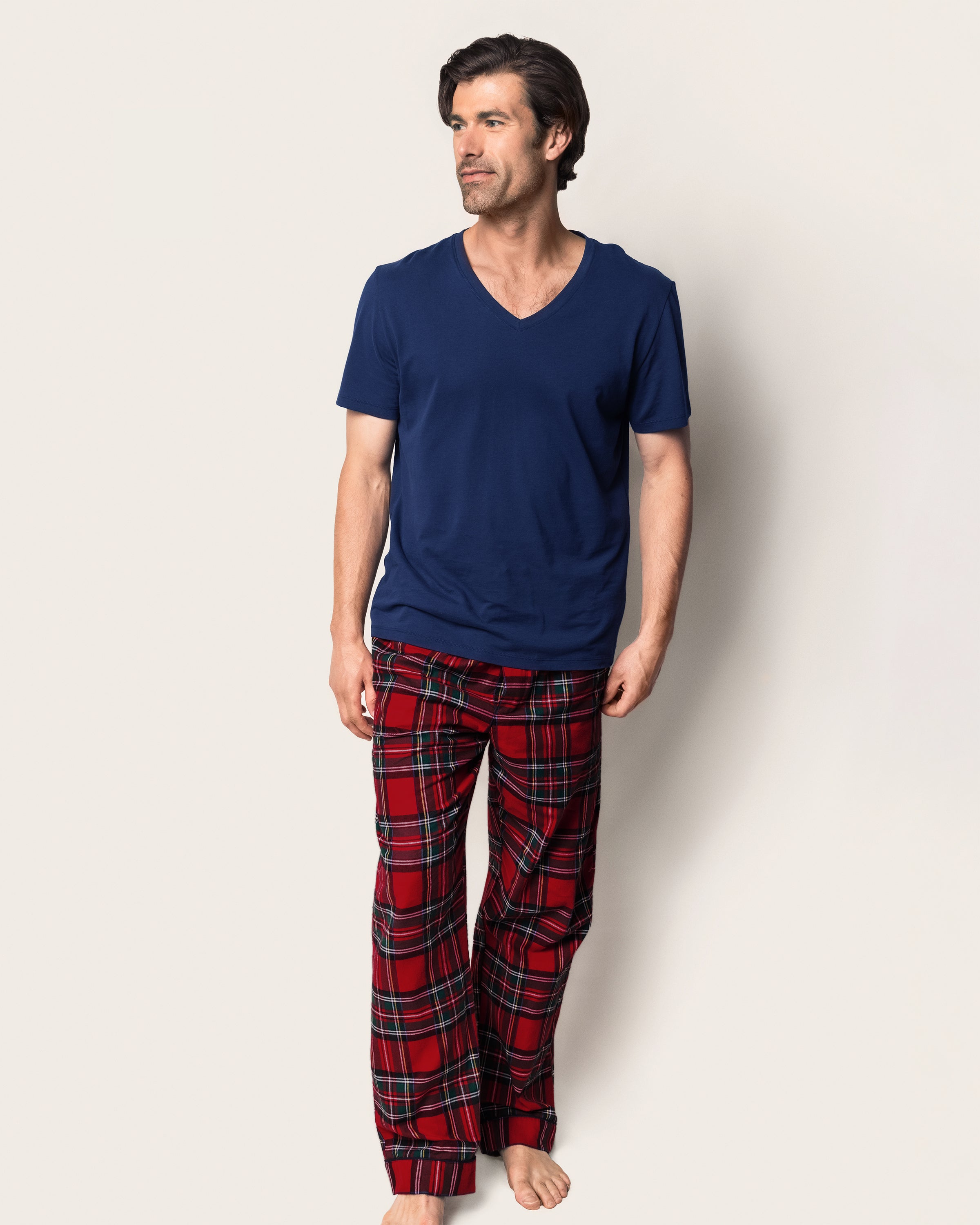 Men's Brushed Twill Pajama Pant in Imperial Tartan