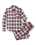 Men's Brushed Twill Pajama Set in Balmoral Tartan