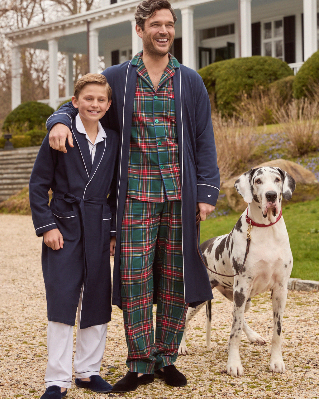 Men's Brushed Twill Pajama Set in Kensington Tartan