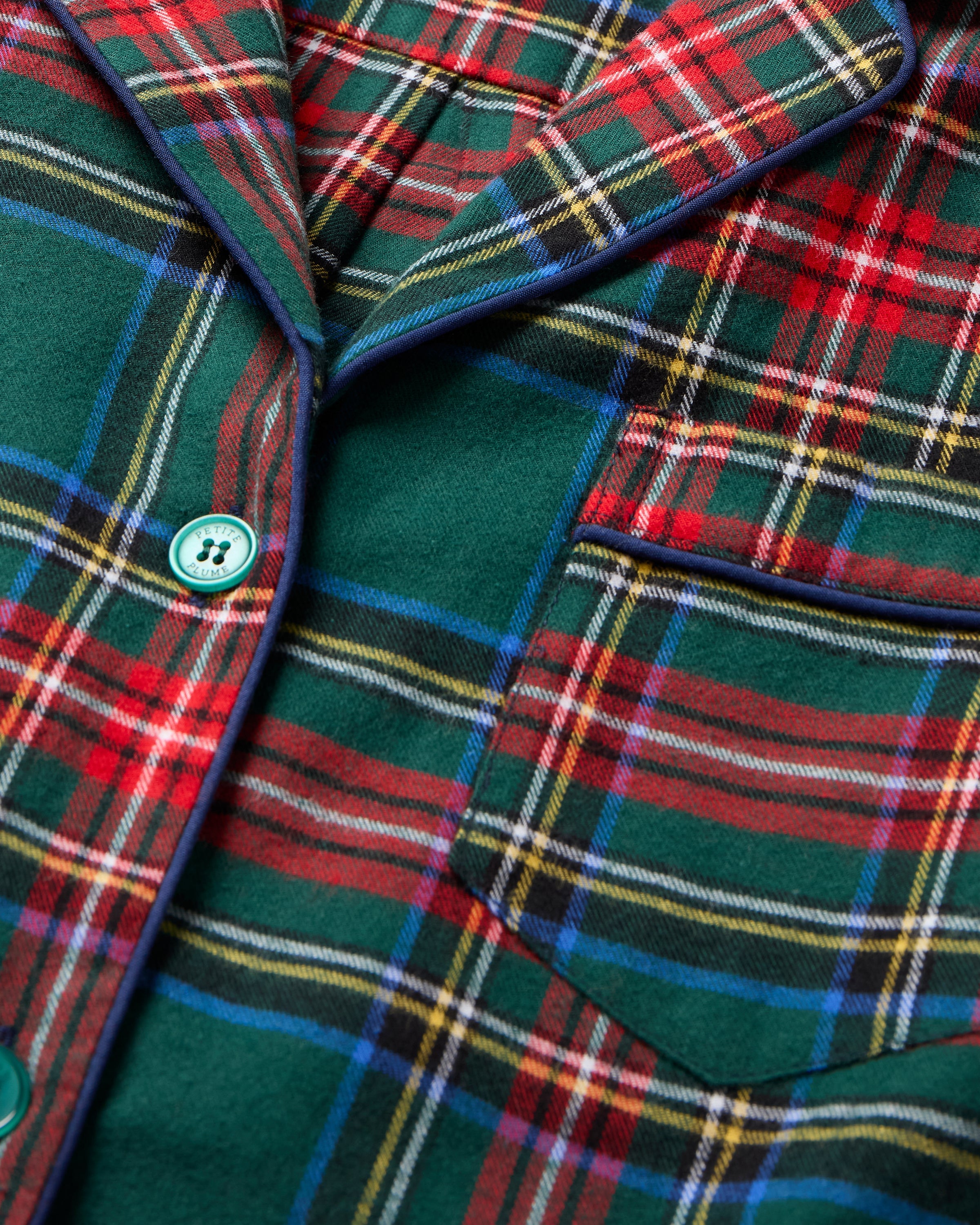 Men's Brushed Twill Pajama Set in Kensington Tartan