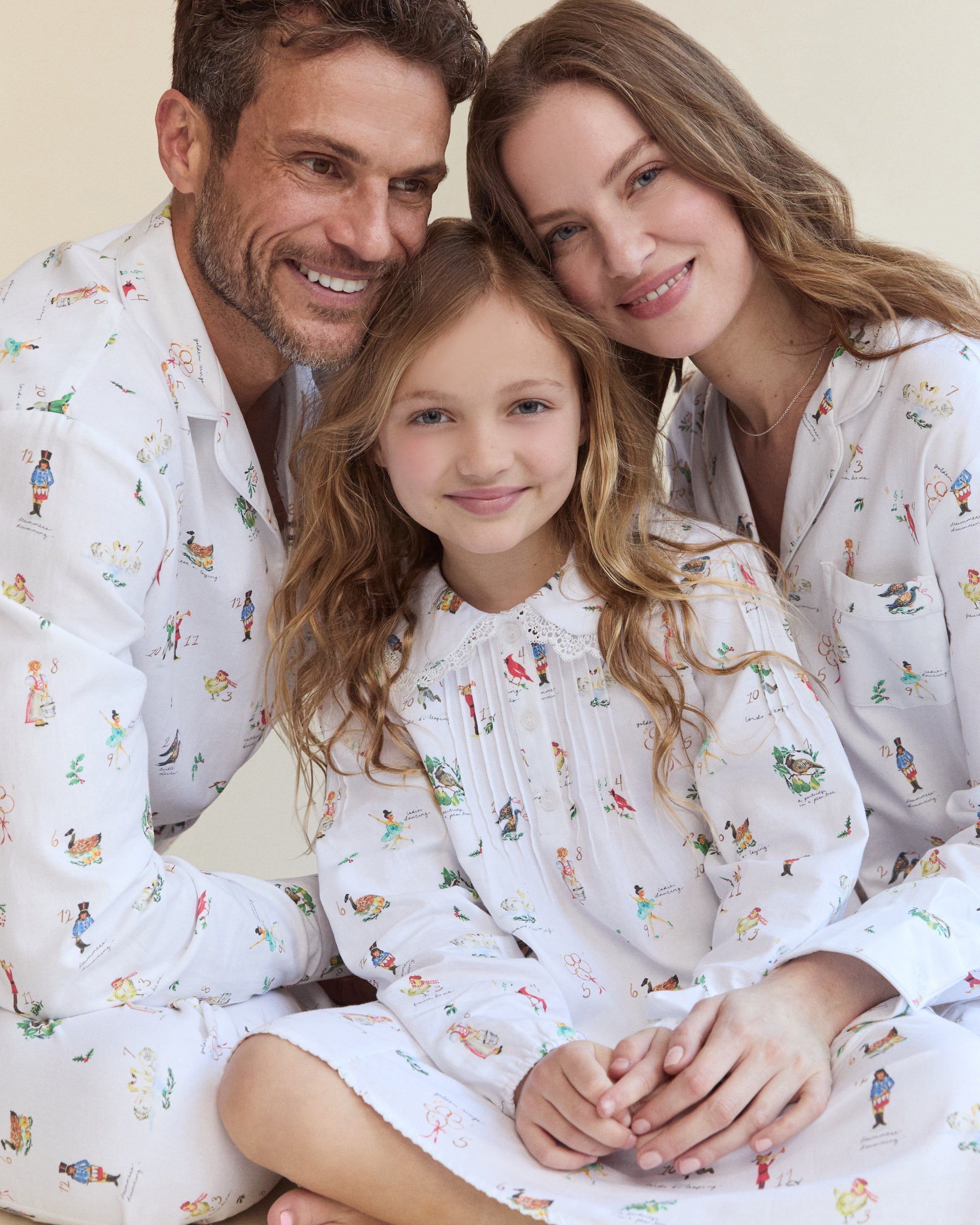 Men's Twill Pajama Set in 12 Days of Christmas