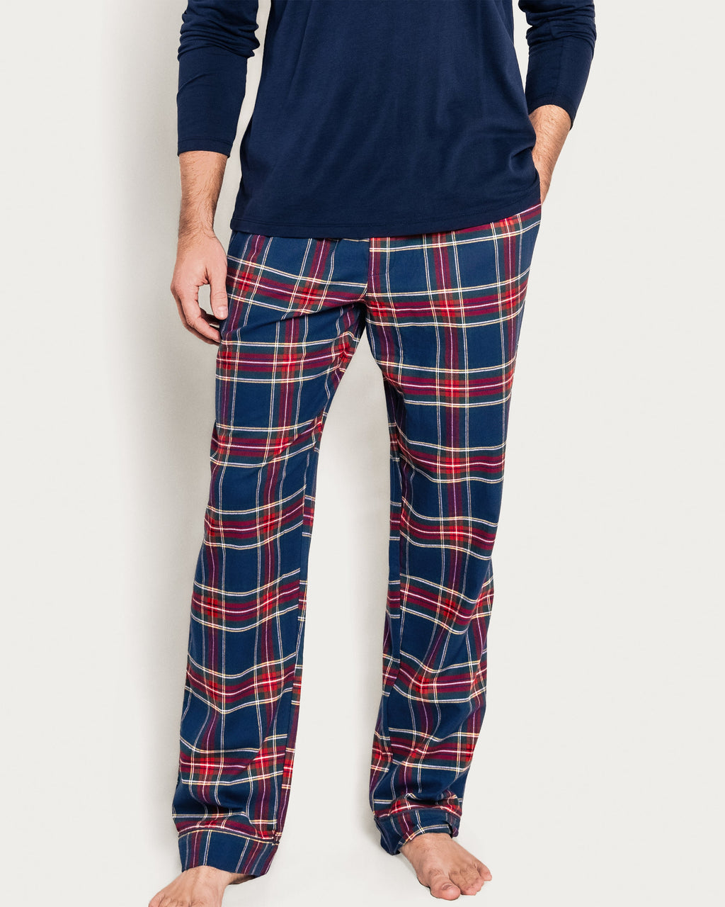 Men's Brushed Twill Pajama Pant in Windsor Tartan