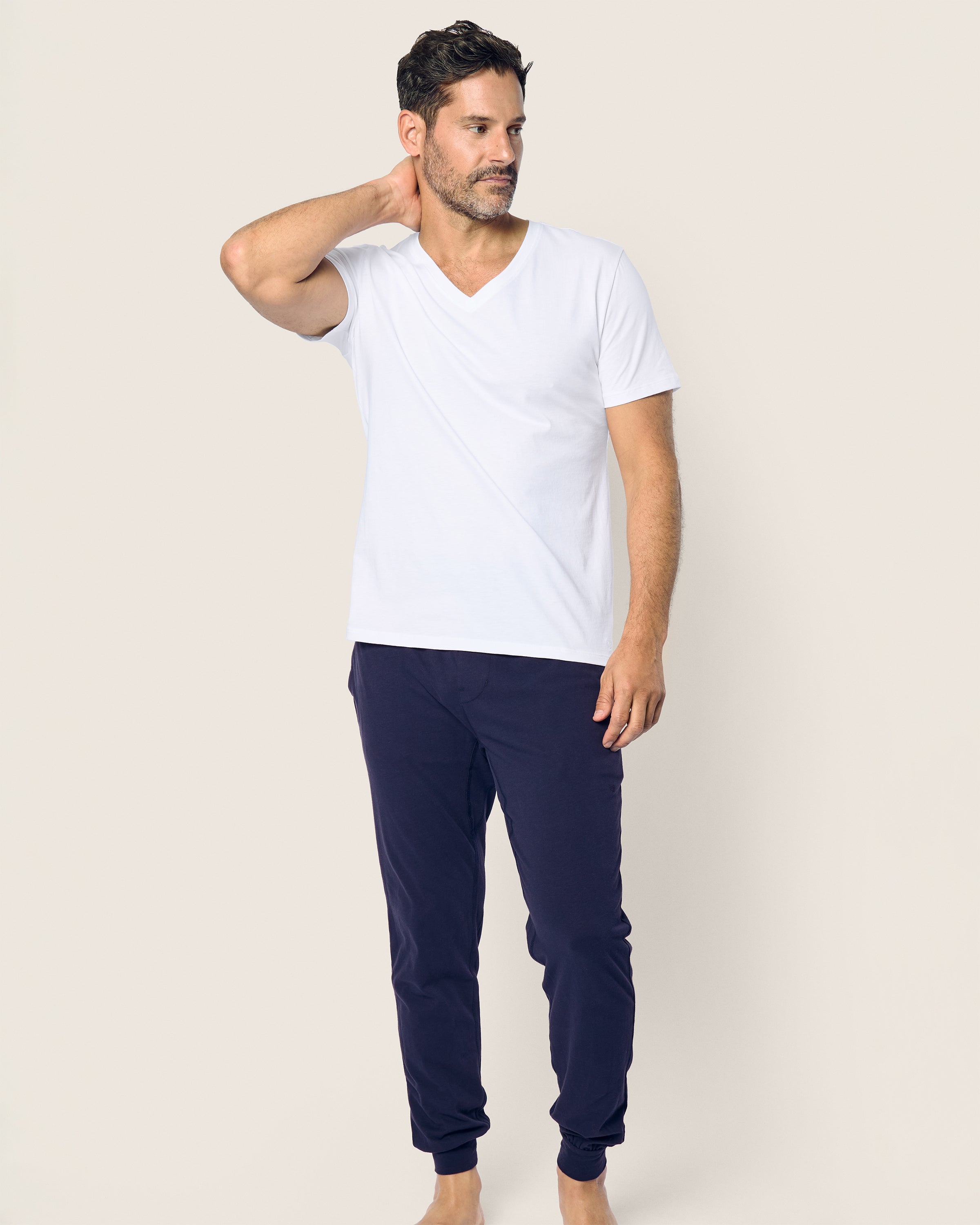 Men's Pima Pants in Navy