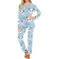 Cute panda pattern Women's Long Pajama Set